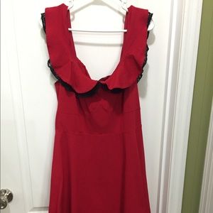 Torrid Off The Shoulder Pinup Lace Trim Dress